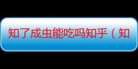 知了成虫能吃吗知乎（知了成虫能吃吗）