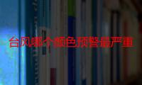 台风哪个颜色预警最严重_“摩羯”逼近！台风红色预警发布 一文读懂不同颜色预警的含义